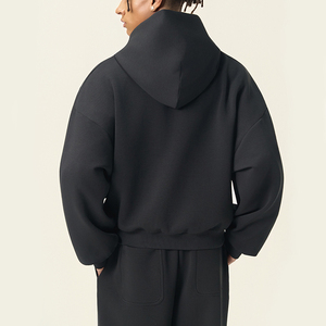 Conjunto de 2 Piezas de Pantalones Deportivos Holgados y Sudadera con Capucha, Personalizados, de Felpa, para Hombre - Product Image 2