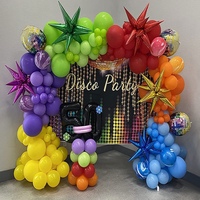 Ballons en aluminium 4D effet explosion, 26 pouces, effet étoile métallique, pour décoration de fête, vente en gros