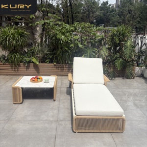 Chaises longues d'extérieur <span class=keywords><strong>en</strong></span> aluminium pour piscine, mobilier de jardin <span class=keywords><strong>en</strong></span> métal, chaise longue <span class=keywords><strong>en</strong></span> corde, lit de repos de luxe, mobilier de patio, <span class=keywords><strong>transat</strong></span> - Product Image 5