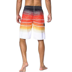 Pantalones cortos de playa de algodón 100% de peso pesado al por mayor, pantalones cortos deportivos cómodos para hombre, pantalones cortos hawaianos personalizados - Product Image 2