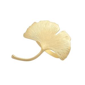 Anneau de serviette en feuille d'or de luxe, porte-serviettes décoratif pour tables à manger, fêtes, événements, mariages, réceptions à domicile, en provenance d'Inde - Product Image 6