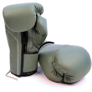 Guantoni da boxe Muay tailandese verde militare scatola di alta qualità 14oz guantoni da boxe professionali - Product Image 1