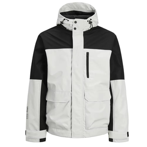 Veste de ski pour homme, imperméable, coupe-vent, col montant, fermeture éclair, respirante, grande taille, unie - Product Image 6