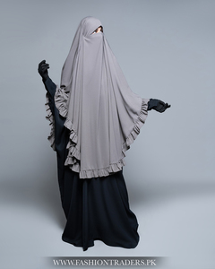 Robe Khimar Hijab à Volants Fabriquée à la Main en Usine pour Femmes Musulmanes Tenue Modeste Respirante Vente en Gros Options de Taille et de Couleur Personnalisées - Product Image 5