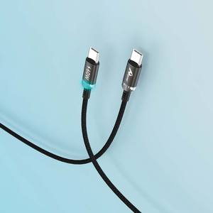 PD60W 1M Tipo-C Cable de carga rápida de color negro de tipo C - Product Image 4