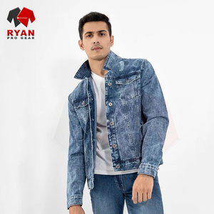 Chaqueta Vaquera para Hombre, Fabricación al por Mayor, OEM, ODM, Color, Talla y Logotipo Personalizables, Estilo con Botones, Tela Resistente - Product Image 1