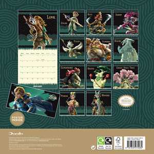 Calendrier de bureau et mural 2026 The Legend of Zelda Tears of the Kingdom, calendrier de table pour affichage - Product Image 2
