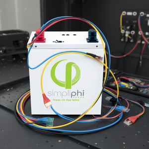 Nouvelle batterie LFP AmpliPHI 48V 3,8 kWh avec BMS intelligent compatible SolArk, incluant câble CAT5 et terminateur - Product Image 3