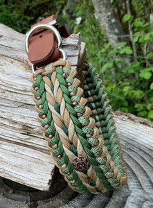 2025 nouveau populaire conception personnalisée collier de chien tactique accessoires pour animaux de compagnie à la main vert perlé collier de chien laisse pour petits chiens - Product Image 6