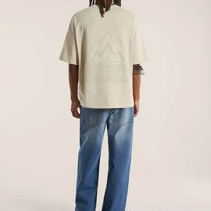 เสื้อยืดทรงบ็อกซี่ น้ำหนักเบา คุณภาพดีเยี่ยม ใส่สบาย เหมาะสำหรับฤดูร้อน เสื้อยืดทรงบ็อกซี่ คุณภาพพรีเมียม สำหรับผู้ชาย - Product Image 4