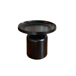 Table d'extrémité à revêtement en poudre noir à dessus arrondi à prix abordable Nouveau design Métallique Table basse Meubles Décoration intérieure - Product Image 5