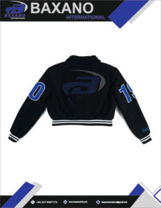 Veste universitaire d'hiver pour femmes Zeta Phi Beta Sorority, tendance, noire, style Letterman, broderie audacieuse et élégante, respirante - Product Image 5