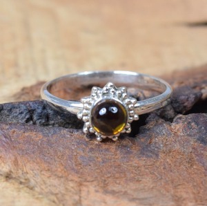 Anillo de piedras preciosas de turmalina de Plata de Ley 925 de tendencia, joyería hecha a mano, anillo de estilo bohemio de plata, joyería para mujer, regalo para niñas - Product Image 5