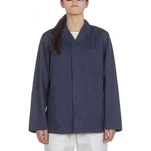 Veste de travail unisexe bleu foncé CBF Balducci Group, vêtement industriel durable, fabriqué en Albanie - Product Image 3