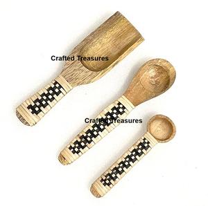 Cucharas de Madera Natural Hechas a Mano para Café, Té y Azúcar, Cucharas de Madera para Condimentos, Mini Cucharas Medidoras, Regalo de Inauguración de Casa, Cocina - Product Image 4