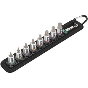 WERA 2 8-Piece Socket Set 1/4\"-2\"-8 mm with <b>Internal</b> Hex <b>Drive</b> Belt 2 Craft Supplies - Product Image 1