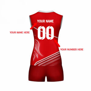 Uniforme de voleibol para niñas, diseño personalizado, ropa deportiva única, sin mangas, sublimación, logotipo de color, material de diseño - Product Image 1