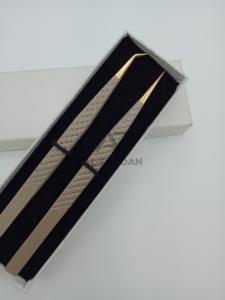 45 องศาและตรงชี้ผอมขนตาสับขนสแตนเลสที่ยั่งยืนเพชรจับ Lash Extension ทวีสเซอร์ - Product Image 4