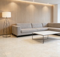 Dalle de marbre égyptien Crème Marfil, grande taille, polie, pour îlot de cuisine, revêtement mural, usage en villa, solutions de conception graphique écologiques