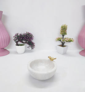 Vente en gros de bol de Offre Spéciale décoratif en marbre design personnalisé de luxe bol de fruits en marbre blanc et bol de présentation en marbre à vendre - Product Image 5