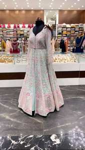 MARIAGE LOURD BRODERIE SEQUENCE TRAVAIL LEHENGAS AVEC DUPATTA - Product Image 3