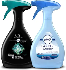 Febreze Fabric Refresher, Odor Eliminator Extra Strength + Unstopables, Fresh Scent, 27 Fl Oz (Pack of 2)