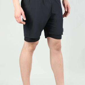 <b>Mens</b> 2-in-1 Gym <b>Shorts</b> with <b>Compression</b> Liner - Breathable and Stylish - Perfect for Fitness and Outdoor Activities - Product Image 3