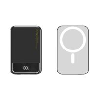 Banco de energía de carga inalámbrica magnética móvil de 10000mAh PD22.5W QC18W Indicador de batería USB dual Cargador de teléfono de carga súper rápida
