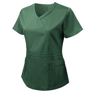 2024 Unisex enfermería médicos Spandex mujer mascota odontología Hospital Jogger 2 piezas Scrub traje nuevo personalizado médico Scrubs de punto - Product Image 4