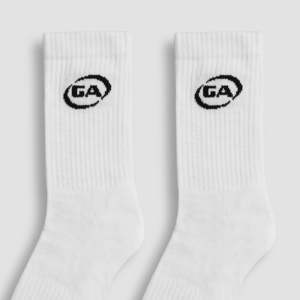 Logo personnalisable pour chaussettes de sport anti-bactériennes à compression, blanches, brodées, techniques de sublimation pour athlètes - Product Image 4