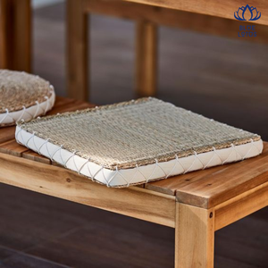100% เป็นมิตรกับสิ่งแวดล้อม POUF ออตโตมันทำจากหญ้าทะเลจากเวียดนาม - Product Image 5