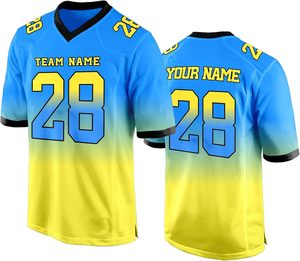 Conjunto de camisetas de fútbol americano con sublimación completa, con nombres personalizados opciones personalizadas, números y logotipo de equipo para jugadores - Product Image 1