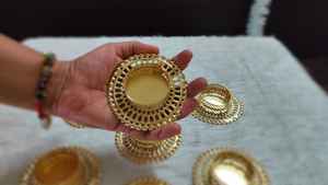 Handcrafted <b>Candle</b> Holder Metal <b>Tea</b> <b>Light</b> Can <b>Candle</b> Holder Christmas Diwali Decoration Indian Floral <b>Candle</b> Holder - Product Image 3