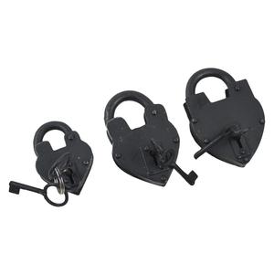 ล็อคสไตล์วินเทจพร้อมกุญแจล็อค2ปุ่มล็อคสภาพการทำงานการออกแบบที่ไม่ซ้ำกันที่ดีที่สุดล็อคโบราณกุญแจเหล็กและกุญแจ - Product Image 6