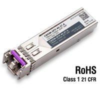 Module émetteur-récepteur optique SFP+ CWDM, module de division de longueur d'onde à fibre monomode pour la communication réseau Ethernet