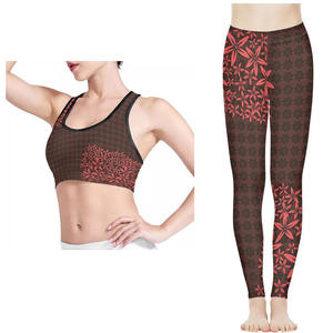 Meilleur ensemble de yoga respirant personnalisé à fort impact par sublimation ensembles de yoga pour femmes sports salle de sport fitness - Product Image 4