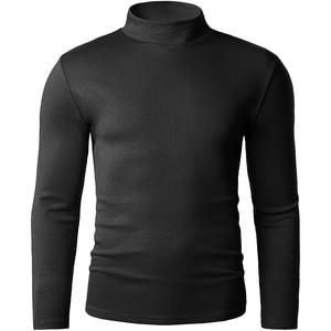 เสื้อยืดระบายอากาศแห้งเร็วเสื้อสวมหัวแขนยาวเข้ารูปคอกลมสำหรับผู้ชายน้ำหนักเบาปรับสีและโลโก้ได้ - Product Image 2