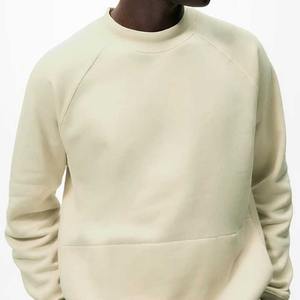 Personalizado 100% algodón de alta calidad de talla grande sudaderas de gran tamaño francés Terry manga raglán hombres cuello redondo pulóver sudaderas con capucha - Product Image 3