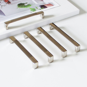 Modern Sleek Rectangle Zinc Alloy Pull <b>Handle</b> for Kitchen Cabinet Drawer Recessed <b>Doors</b>-Durable Eco-Friendly Furniture Hardware - Product Image 1
