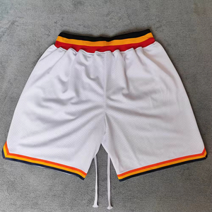 Short de basketball réversible grande taille respirant et cousu, avec poches, tendance saisonnière, haute qualité, vente en gros usine - Product Image 3