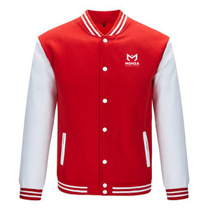 แจ็คเก็ตฤดูหนาวผู้ชายสไตล์ล่าสุด แบบ Letterman  คอตั้ง ผ้าฝ้าย 100% ระบายอากาศ แห้งเร็ว ดีไซน์ปรับแต่งได้  ขั้นต่ำในการสั่งซื้อน้อย  บริการ OEM - Product Image 1