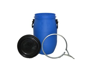 Vente en gros de fûts en plastique bleus de 200 L (55 gallons), qualité alimentaire, recyclables, pour l'emballage de liquides et de produits chimiques - Product Image 6