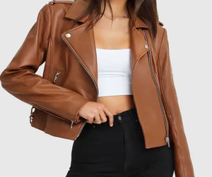 Chaquetas de cuero de alta calidad para mujer, chaqueta universitaria, chaqueta acolchada, chaqueta de invierno de cuero para mujer, ropa para mujer, chaqueta para mujer - Product Image 4