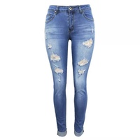 Jean long vintage personnalisé pour femme, grande taille, en coton élasthanne, avec fermeture élastique mi-taille, braguette zippée, bouton, respirant, plissé