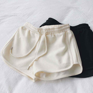 กางเกงขาสั้นผ้าฝ้าย100% สำหรับผู้หญิงกางเกงขาสั้นผ้าเฟรนซ์เทอร์รี่ออกแบบได้ตามต้องการกางเกงขาสั้นผ้าฝ้ายระบายอากาศได้ดีสไตล์ฤดูร้อน - Product Image 3