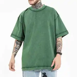 For WEAR BW-TS-136 Men's Heavy Cotton Custom Streetwear <b>T</b>-<b>Shirt</b> High Quality 240 GSM Drop Shoulder Breathable O-Neck - Product Image 5