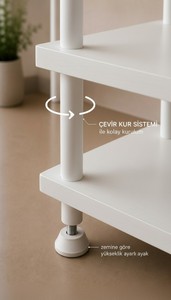 Estante de Cocina con Soporte para Microondas, Organizador para Cafetera y Panel Trasero con Rejilla - Product Image 4