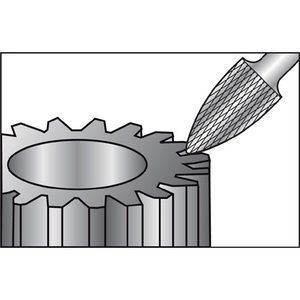 SPG <b>Milling</b> <b>Cutter</b> 6 mm Carbide with 18 mm Head Length and 6 mm Shank Bright Finish KVZ 4 RUKO for Metal Crafts - Product Image 4