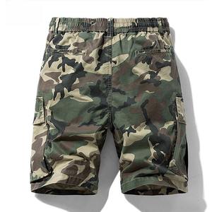 <b>Men's</b> Casual Cotton Cargo <b>Shorts</b> Plus Size Solid Pattern with <b>Camo</b> Printed Patches for Beach Jogging or Fashion OEM Service - Product Image 2