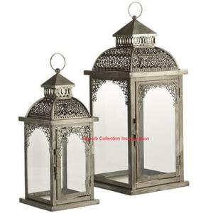 Elegante candelabro de metal blanco decorativo independiente y colgante estilo marroquí candelabro de hierro para decoración y regalos - Product Image 2